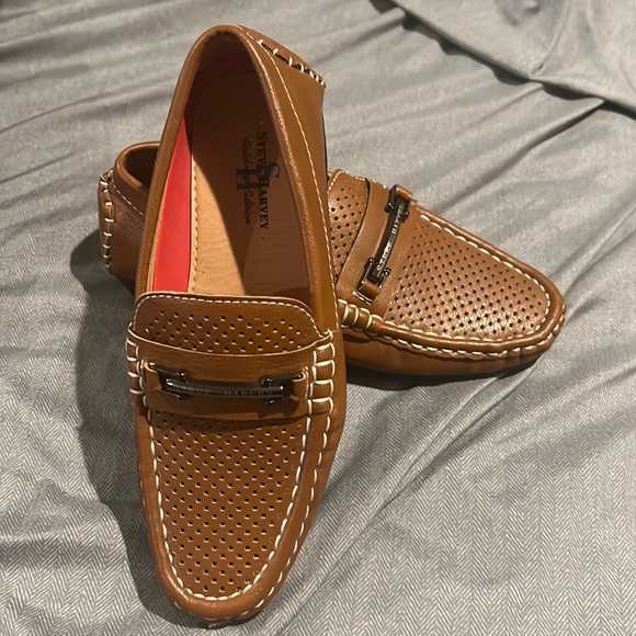Steve Harvey Shoes | 2 Pair Of Boys Loafers Brand New No Box | Color: Blue/Tan | Size: 12b | Ceramera's Closet